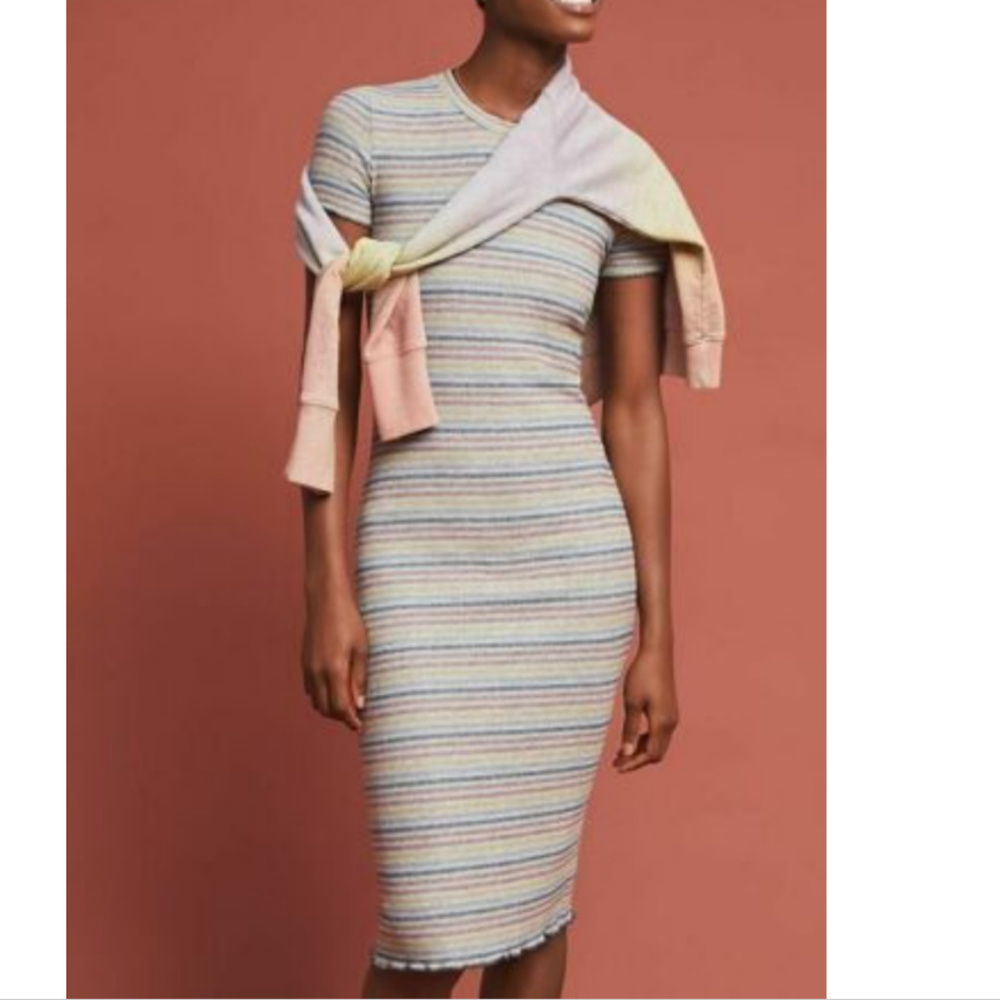 NEW Sundry Anthropologie Midi Tee Dress, 1/S